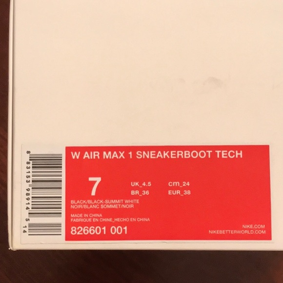 Nikelab Air Max 1 Sneakerboot Tech (Schoeller collab) - Picture 5 of 5